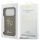 8. Guess Silicone Big 4G Script Case for iPhone 17 Pro - Brown
