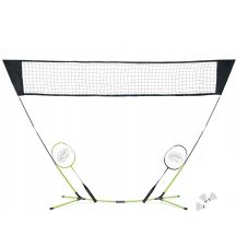 Badminton Set Net + 2 Rackets 3 Shuttlecocks Stand Cover Spartan
