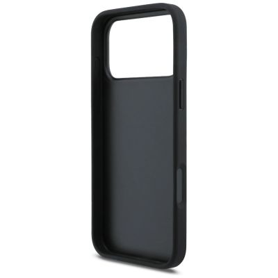 7. Karl Lagerfeld Rhinestones Karl&Choupette Pin Case for iPhone 17 Pro Max - Black