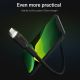 4. GREEN CELL KABGC12 GC RAY USB CABLE - LIGHTNING 200CM, WHITE LED, FAST CHARGING