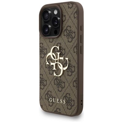3. Guess 4G Strap 4G Classic Logo Case for iPhone 16 Pro - Brown