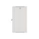 6. Lanberg WF01-6622-10S single-section cabinet (22U; 1080mm / 600mm / 600 mm; wall-mounted; Glass; 19''; gray)