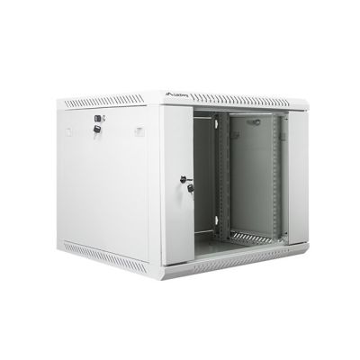 3. 9U Rack Wall Mounted Cabinet Lanberg WF01-6609-10S Gray