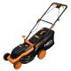 1600W lawnmower with 380mm cutting width and 45L grass catcher