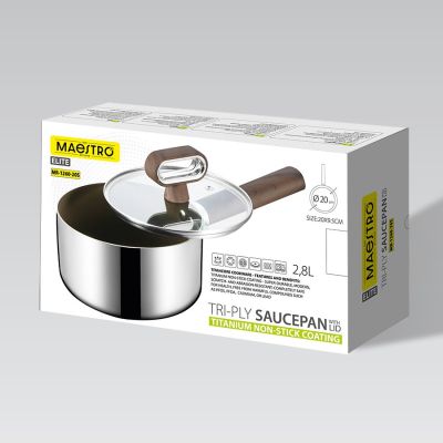 6. TITANCORE Saucepan with Lid 20 cm, 2.8 L MR-1260-20S MAESTRO