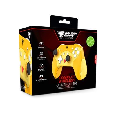 6. Dragonshock PopTop Compact Orange, Red, Yellow Bluetooth Gamepad Nintendo Switch