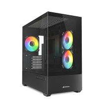 Sharkoon MK6 RGB Micro-ATX Case 1xGlass Black