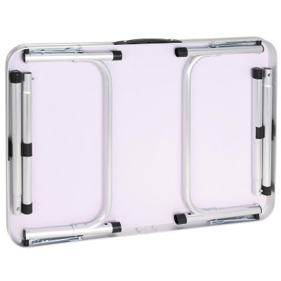 7. FOLDABLE CAMPING TABLE 75X55X25-59CM GRAY