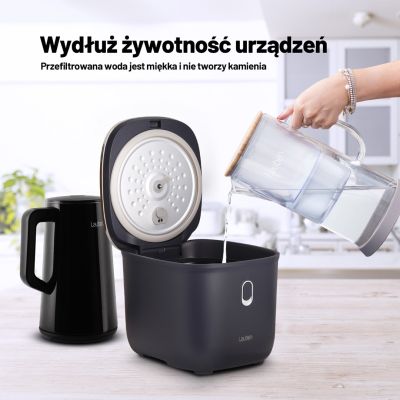 3. Lauben Glass Water Filter Jug 32GW