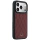 4. Mercedes Leather with Crossed Lines MagSafe case for iPhone 17 Pro Max - red