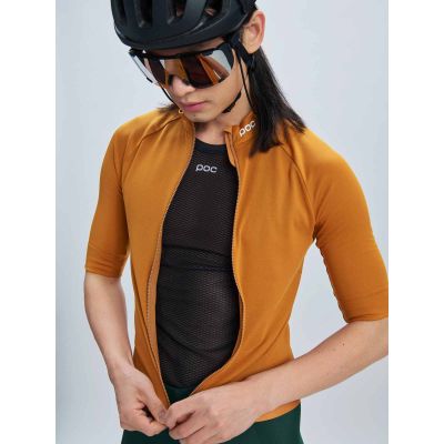 5. POC M's Thermal Lite Cycling Jersey, Brown
