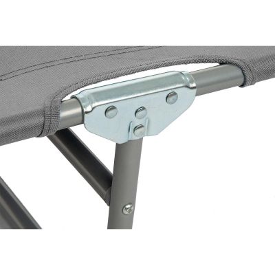 6. FOLDABLE CAMPING BED, GREY