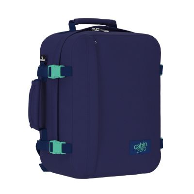 2. CabinZero Classic Mini 2-in-1 28L Deep Ocean Cabin Backpack for Wizz Air and Ryanair – CZ082305