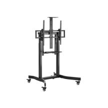 Equip Floor Stand Holder 55-100"/1TFT 120kg 1Shelf Solid Retail (650633)