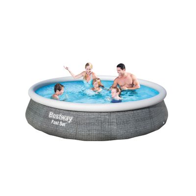 4. Bestway 57376 Fast Set Expansion Pool 396x84