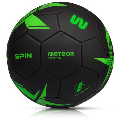 2. Meteor Spin 5 Soccer Ball Black/Green