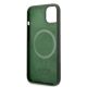7. Guess GUHMP13MSBPLA iPhone 13 6.1" green/khaki hard case Silicone Logo Plate MagSafe