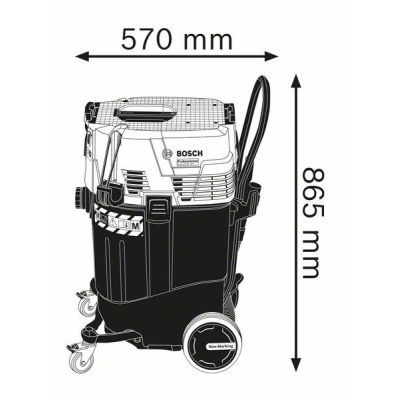 2. Bosch 0 601 9C3 300 vacuum cleaner 55 l Drum vacuum Dry and Wet 1380 W Bagless
