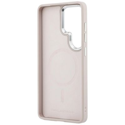 7. Karl Lagerfeld Embossed Ring RSG Logo MagSafe Case for Samsung Galaxy S26 Ultra - Pink