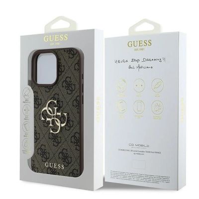8. Guess 4G Big Logo Case for iPhone 16 Pro - Brown