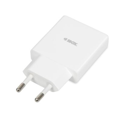 2. IBOX UNIVERSAL CHARGER C-43 GAN PD30W SLIM USB A+C WHITE