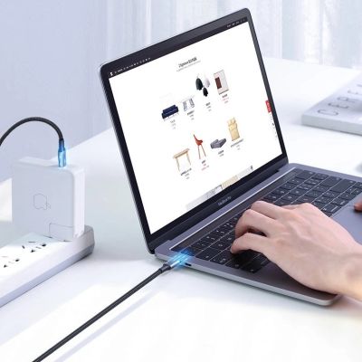 14. Ugreen US316 70429 USB-C - USB-C PD QC FCP Cable 100W 5A 480Mb/s 2m - Gray