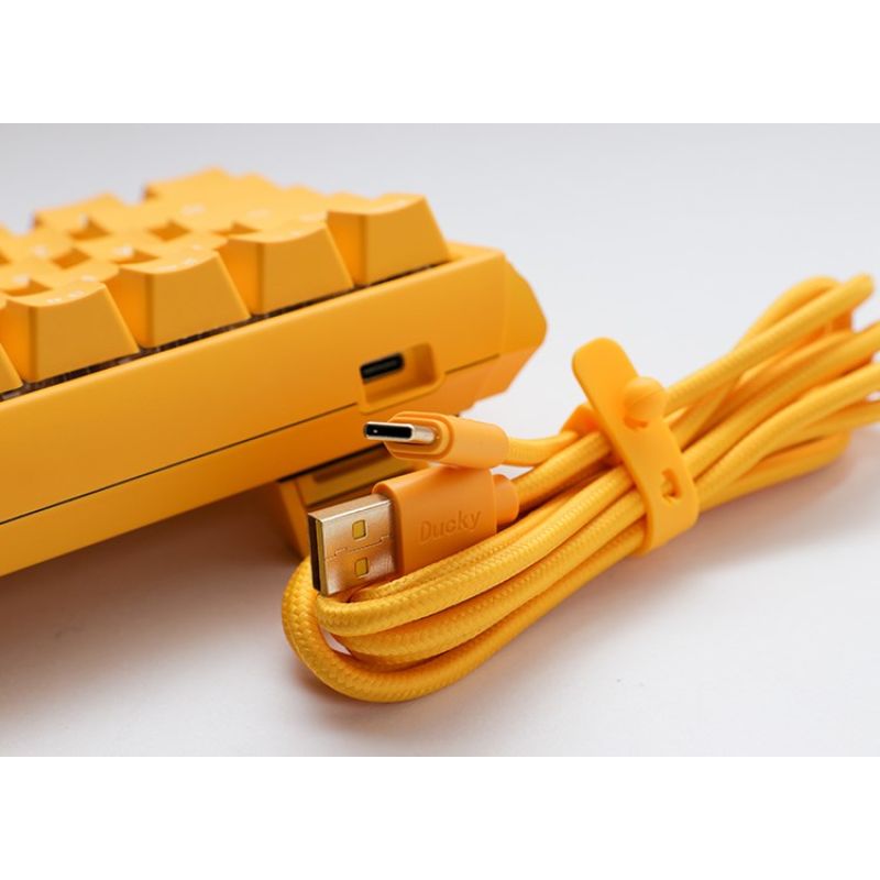 6. Ducky One 3 Yellow Mini Gaming Keyboard USB German Yellow