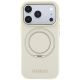 3. Guess Ring Stand 360 Grained Classic Logo MagSafe case for iPhone 18 Pro Max / 17 Pro Max - beige