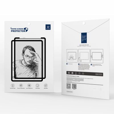 10. Dux Ducis Naad Paperlike Matte Screen Protector for iPad Air 13" (2024/2025) - with Black Frame
