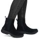 6. Waterproof Comfortable Black Leather Women’s Ankle Boots – Rieker 7269-00