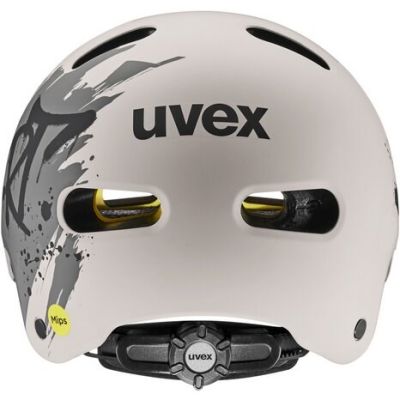 5. UVEX Kid 4 Style MIPS Children's Bike Helmet, Dirt Warm Grey