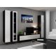VIGO full display cabinet '180' 180/40/30 black/white half