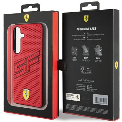 8. Ferrari Big SF Perforated case for Samsung Galaxy S24+ - red