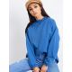 Basic blue cotton sweatshirt (RV-BL-5185.73P)