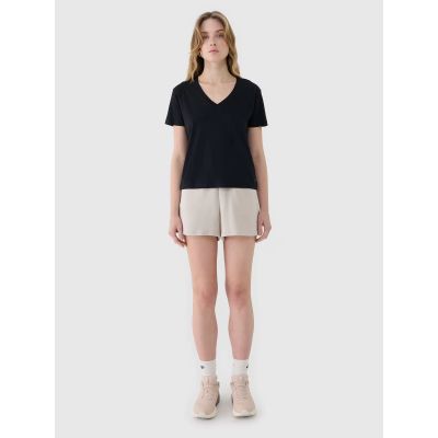 3. Women's oversize T-shirt with modal 4F 4FWSS25TTSHF1992-20S