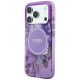 2. Guess IML Flowers Pearl Strap MagSafe Case for iPhone 18 Pro / 17 Pro – purple