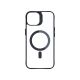 10. 3mk Satin Armor MagCase with MagSafe for iPhone 14 Plus - Clear with Black Frame
