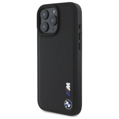 2. BMW Smooth Rubber Logo iPhone 16 Pro Max Case - Black
