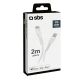 4. SBS TECABLELIGTC2W USB-C - Lightning Cable 2 m - White