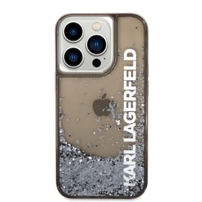 2. Karl Lagerfeld Liquid Glitter Elong case for iPhone 14 Pro - black