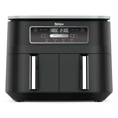 Ninja AF200EU Deep Fryer Double 7.6L Autonomous 2400W Hot Air Fryer Black