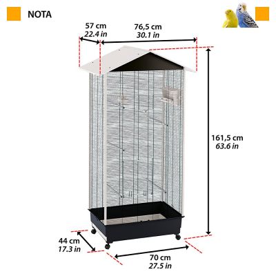 2. FERPLAST Nota - bird aviary - 161.5 cm