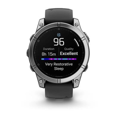 8. Garmin Fenix E stainless steel watch 010-03025-00