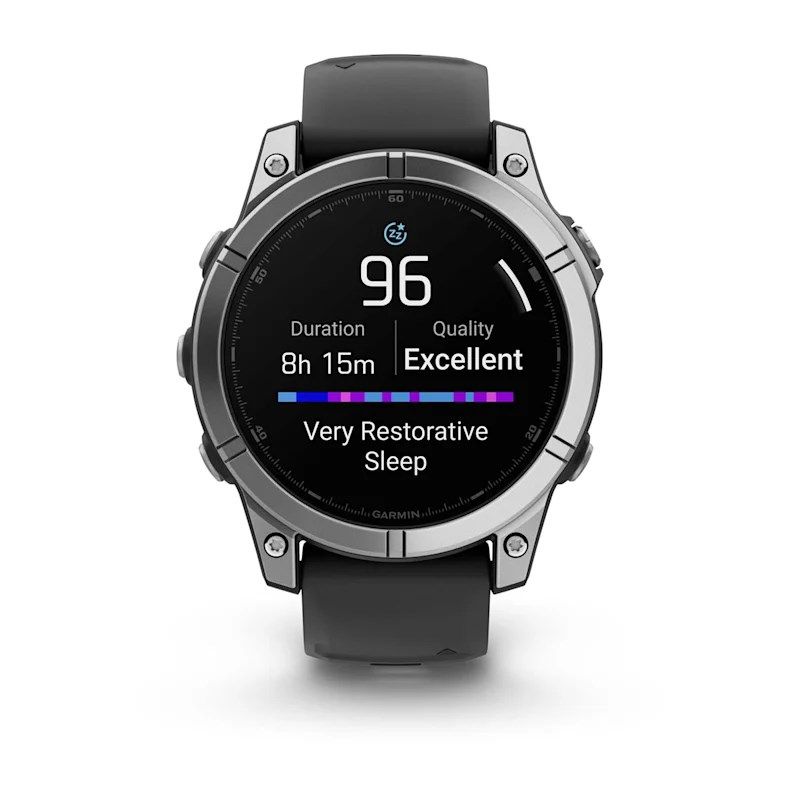 8. Garmin Fenix E stainless steel watch 010-03025-00