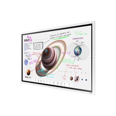 35. SAMSUNG Flip Pro Digital Flipboard 65" 4K IR Touch HDMI USB-C USB LAN WiFi WPA2 Enterprise Bluetooth Tizen 6.5 SoC 2x10W 400x400