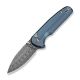 CIVIVI Mini Shakan Damascus Blue Aluminum knife