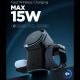 4. Spigen Essential EF223MS 3-in-1 QI2 Wireless Charger - Black