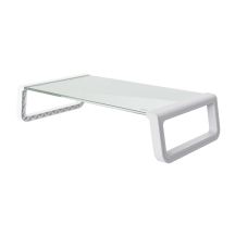 TRUST MONTAGE GLASS MONITOR STAND WHT (25351)