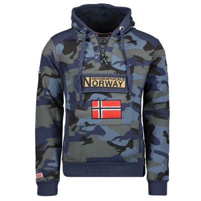 6. Geographical Norway GYMCLASS MEN CAMO 100 (WT1663H/GN/MILITAIRE BLUE)