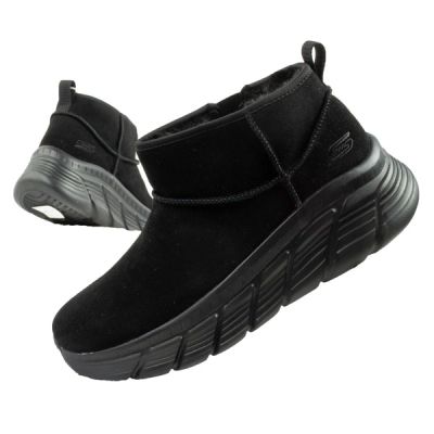 Skechers women's winter boots, insulated leather ankle boots